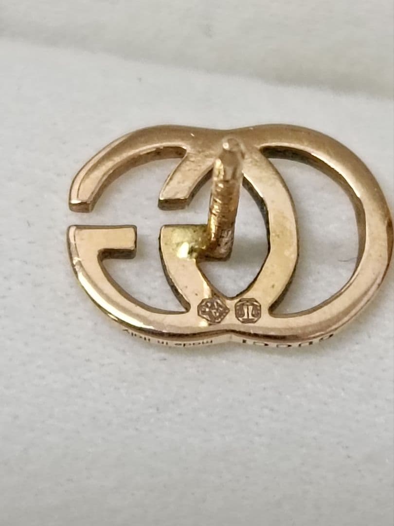 GUCCI グッチ GGランニング ピアス(片耳用) K18 ピンクゴールド