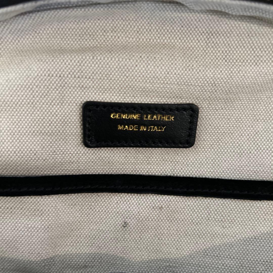 トッズ×エンダースキーマ　黒スエード丸型バッグ