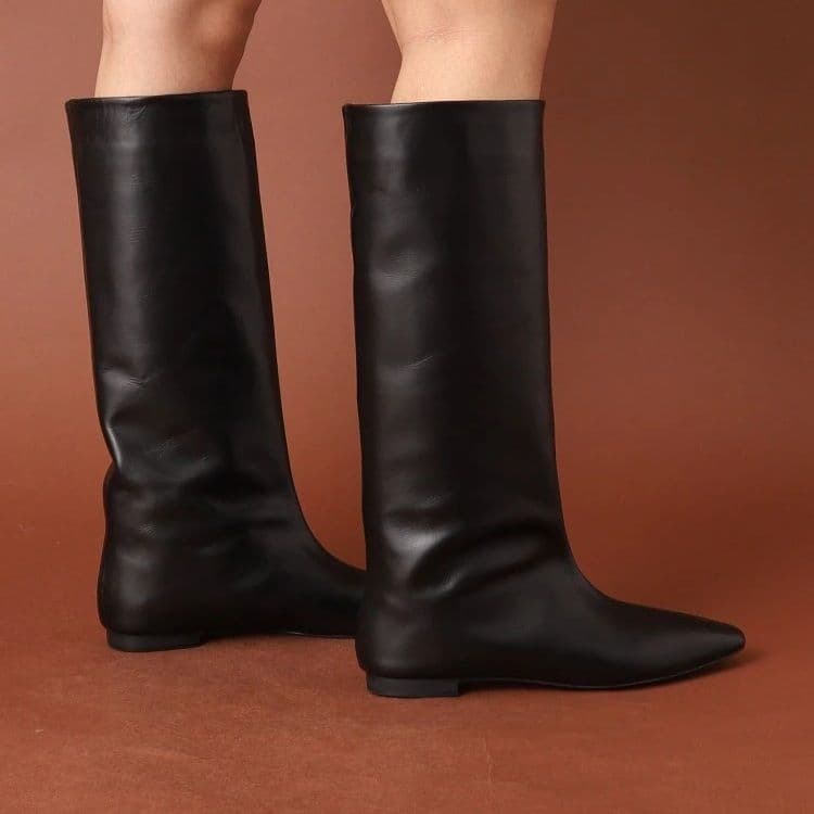 未使用 ディアーナ × 金子綾 レザー ロングブーツ ドレステリア 本革