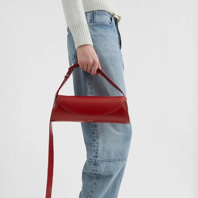 【現行品/極美品】ジルサンダー カンノーロ ショルダーバッグ スモール レッド