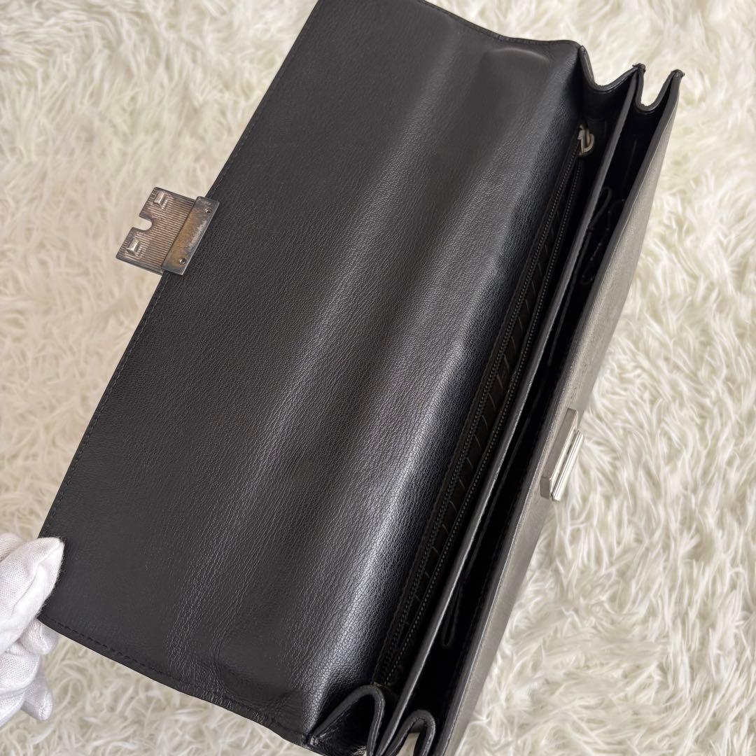 エルメネジルドゼニア コンパクトブリーフケース ダレスバッグ イタリア製 鍵付き