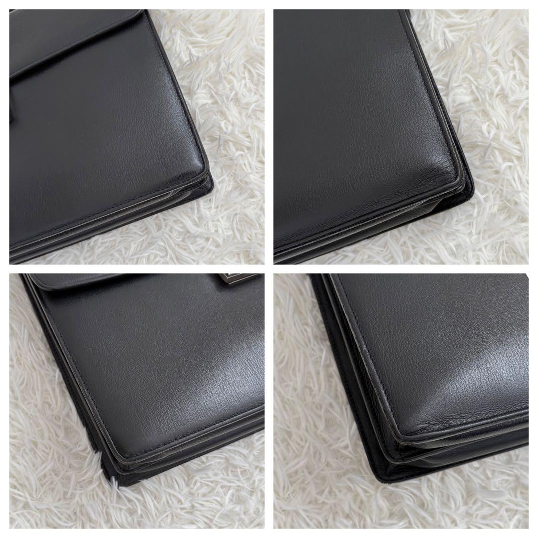 エルメネジルドゼニア コンパクトブリーフケース ダレスバッグ イタリア製 鍵付き