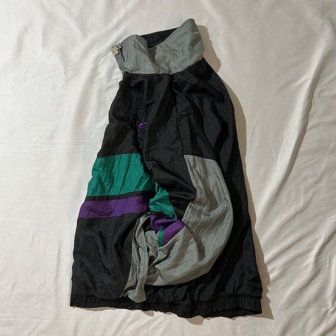 Givenchy ナイロンジャケット ブラック 好配色カラーブロック 激レア古着