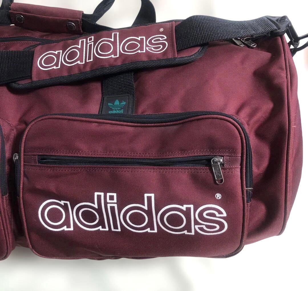 adidas ボストンバッグ バーガンディ