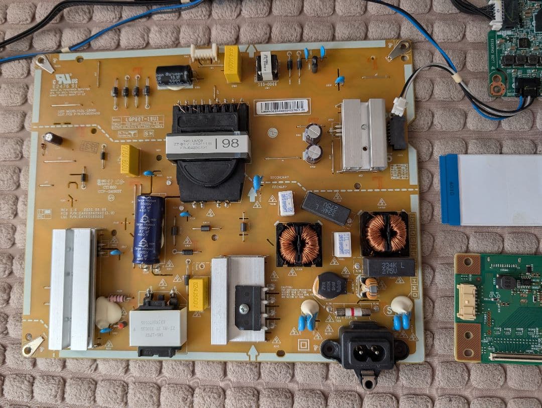 LG 60UN7100PJA 基盤セット メイン・t-con基盤，電源基盤