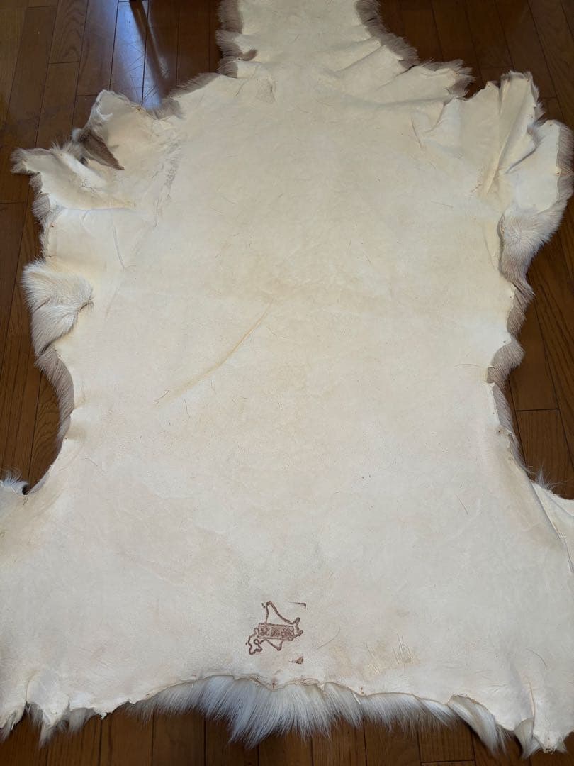 だ*ぶ様 蝦夷鹿毛皮ラグ　天然　バンビ