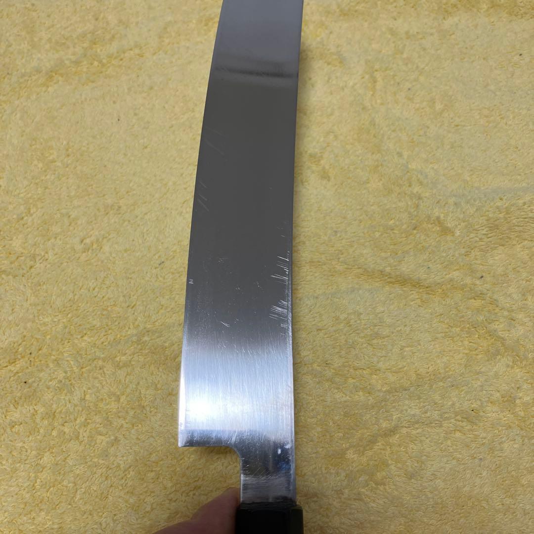 ⑦切付尺寸　花梨瘤　銀巻　鏡面　本焼