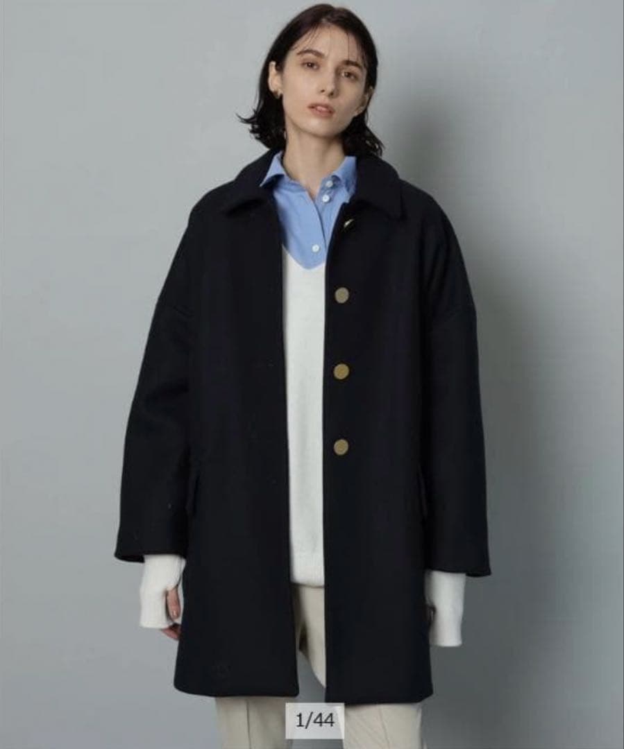 〈値下げしました〉【CADUNE】ステンカラー メルトンコート