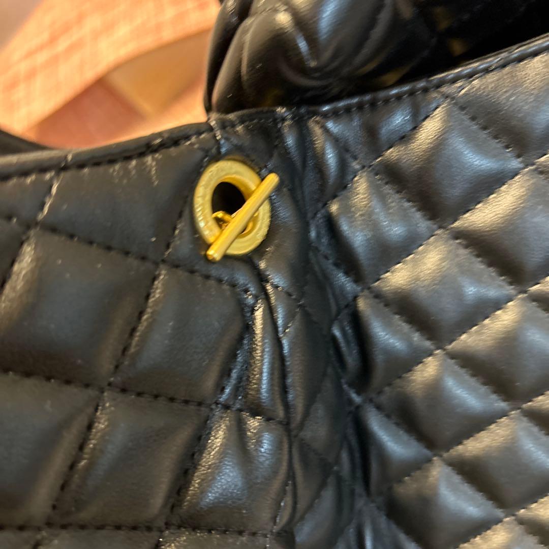 YSL キルティングエコバッグ 黒