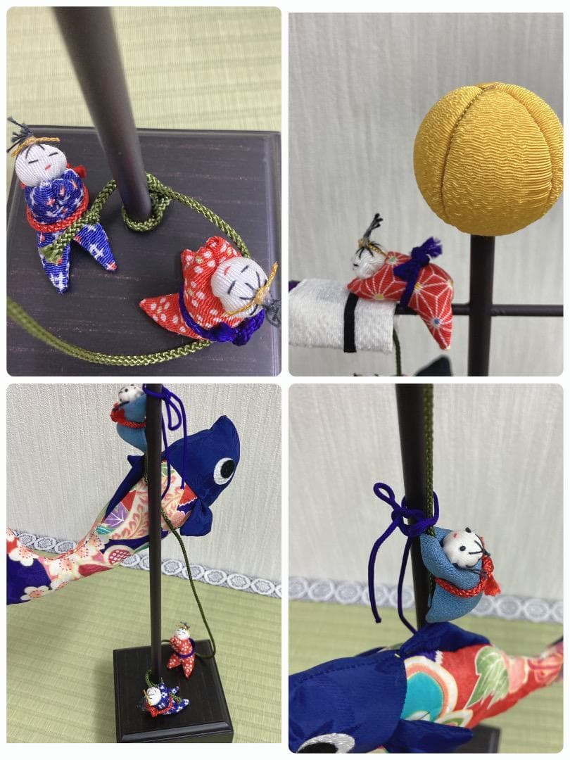 ST1 五月室内飾り　可愛いわらべ付き　高さ76.5㎝位　五月人形初節句　鎧兜