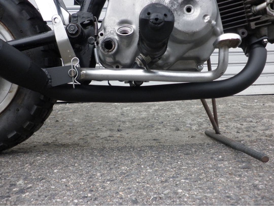 しーちゃん出品。モンキー 鉄管マフラー　ベーシック改/ワイド