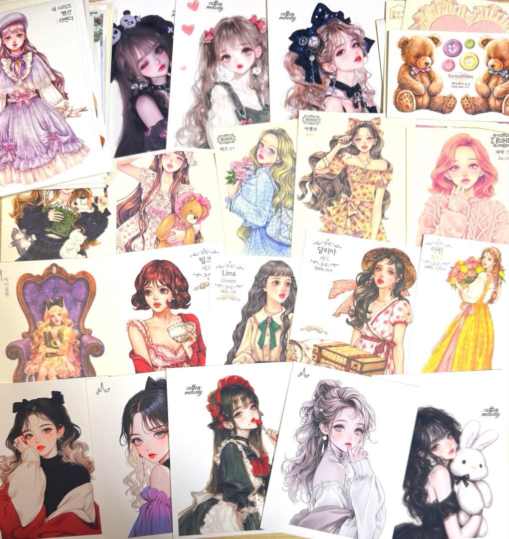 海外マステ他♡⃛大量まとめ売り ボリュームパックver.④☆コラージュ素材etc.