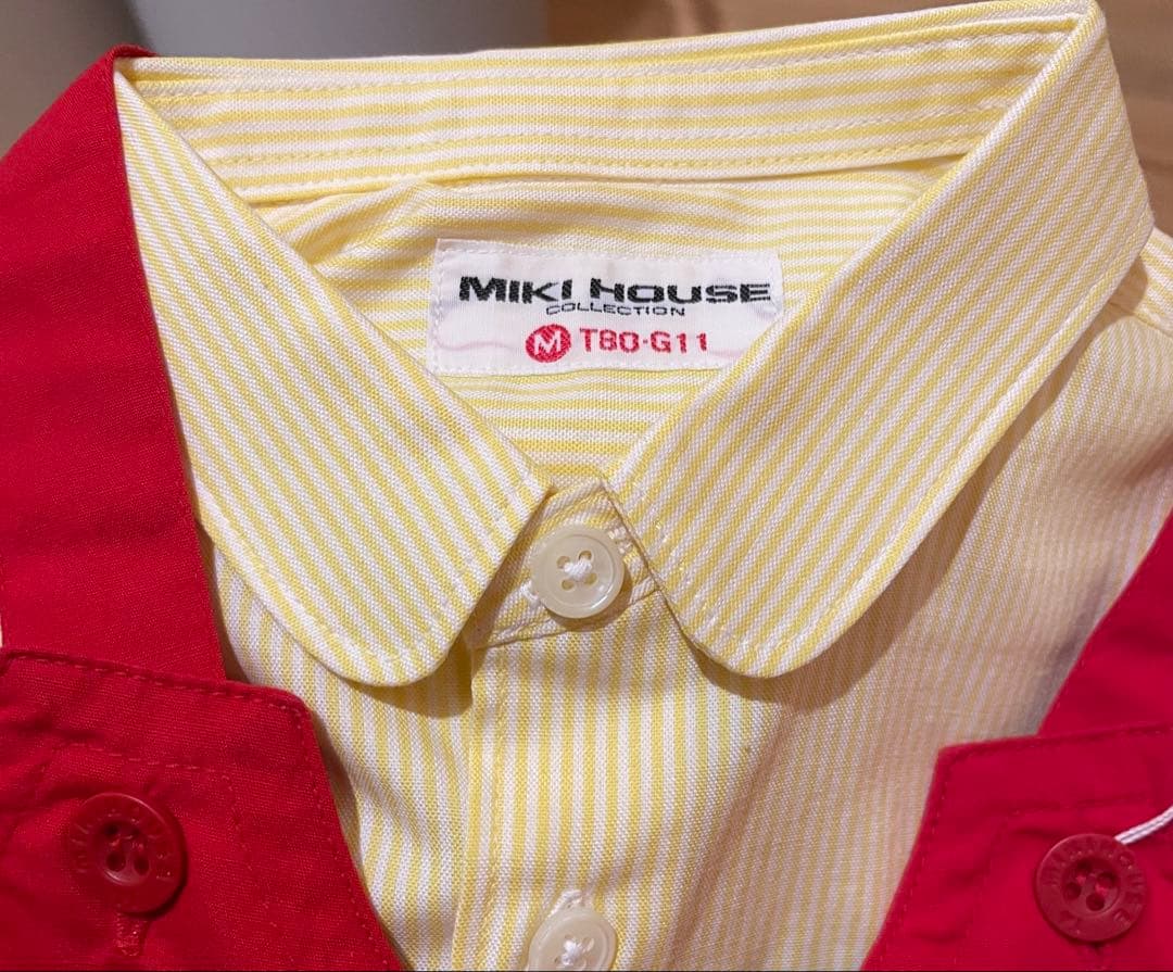 ミキハウス　ブラウス　ダルマオール　ロンパース　平成レトロ