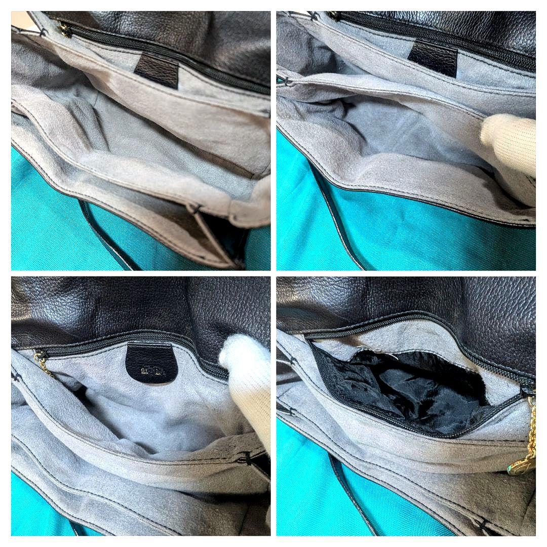 ♥極美品♥グッチ GUCCI ショルダーバッグ レザー 斜めがけ ブラック