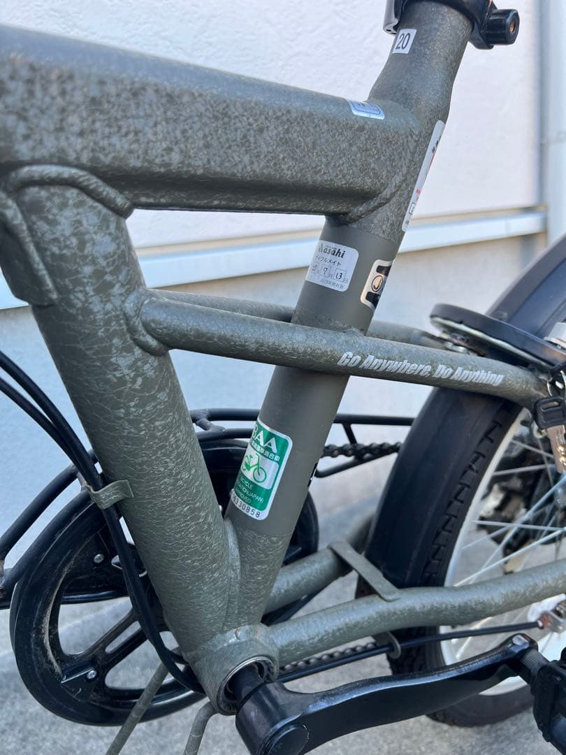 Jeep 折り畳み自転車 20インチJE-206G オリーブグリーン