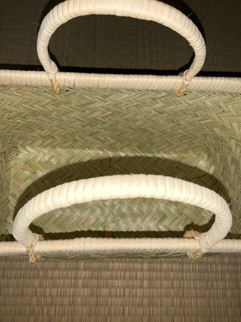 鳥越竹細工　市場かご　エコバッグ　ミニサイズ　一尺　新品