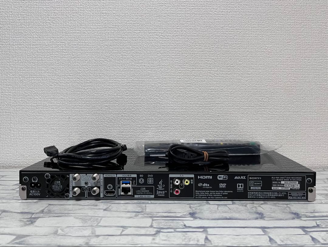 2TB 4K ハイレゾ　ソニー　ブルーレイレコーダー　BDZ-ZW2500