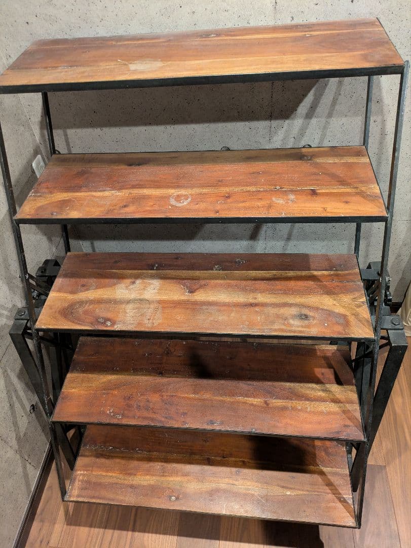 アイアン　棚　可動式　アンティーク