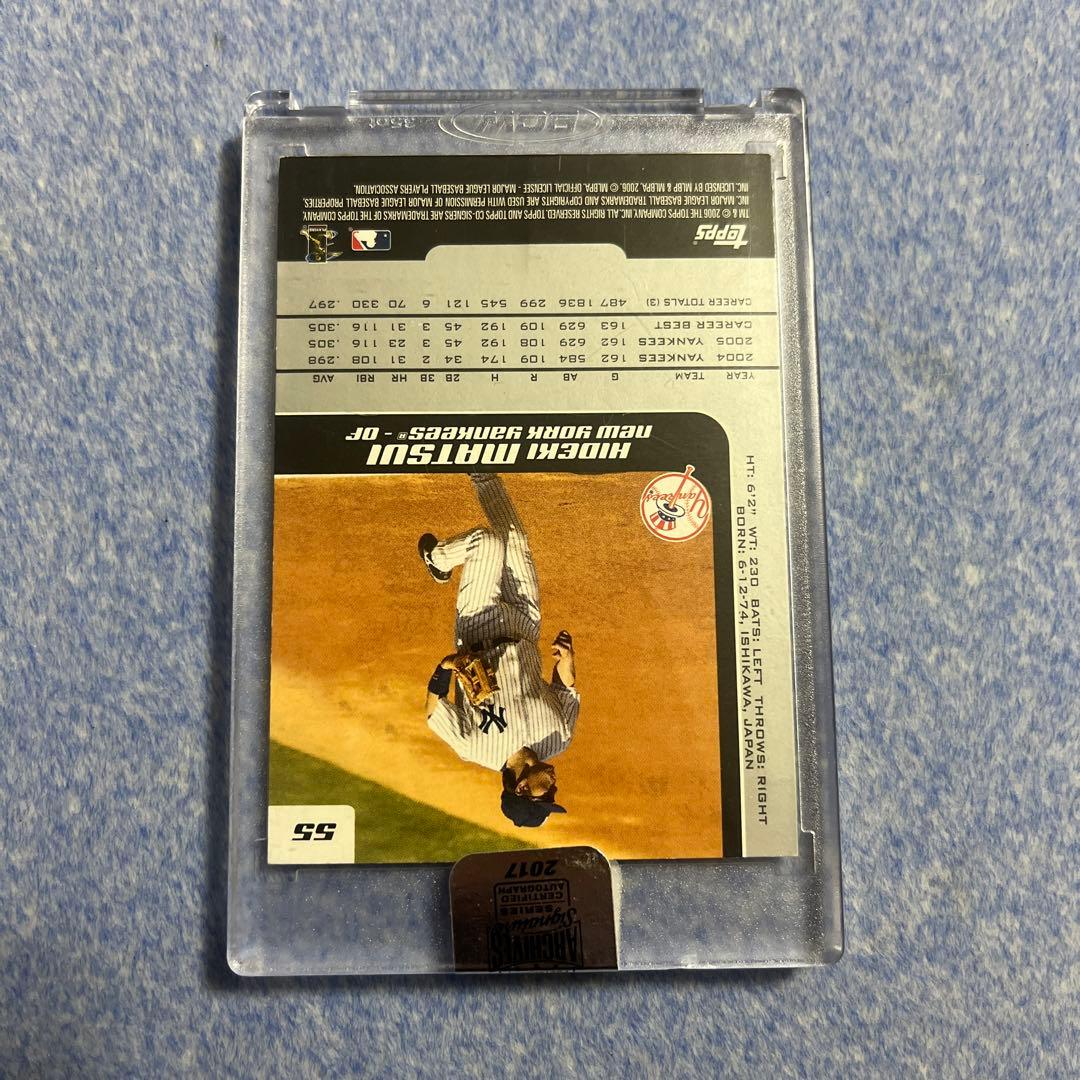 松井秀喜 1of1 matsui hideki topps 1/1 Auto