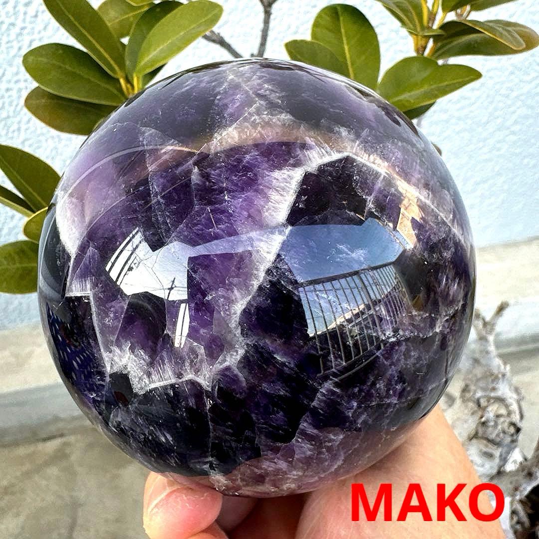 M1887☆アメジスト丸玉直径97mm1.2Kg☆天然石☆N60104- C