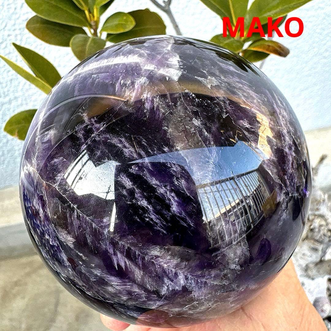 M1887☆アメジスト丸玉直径97mm1.2Kg☆天然石☆N60104- C