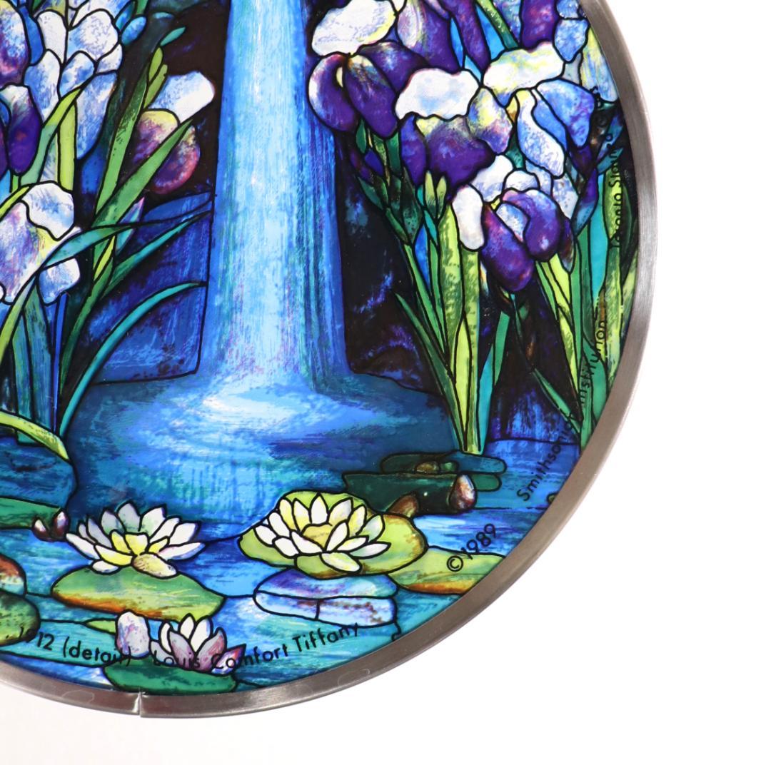 ティファニー ヴィンテージ ステンドグラス 睡蓮の風景 トロント 滝 スタジオ