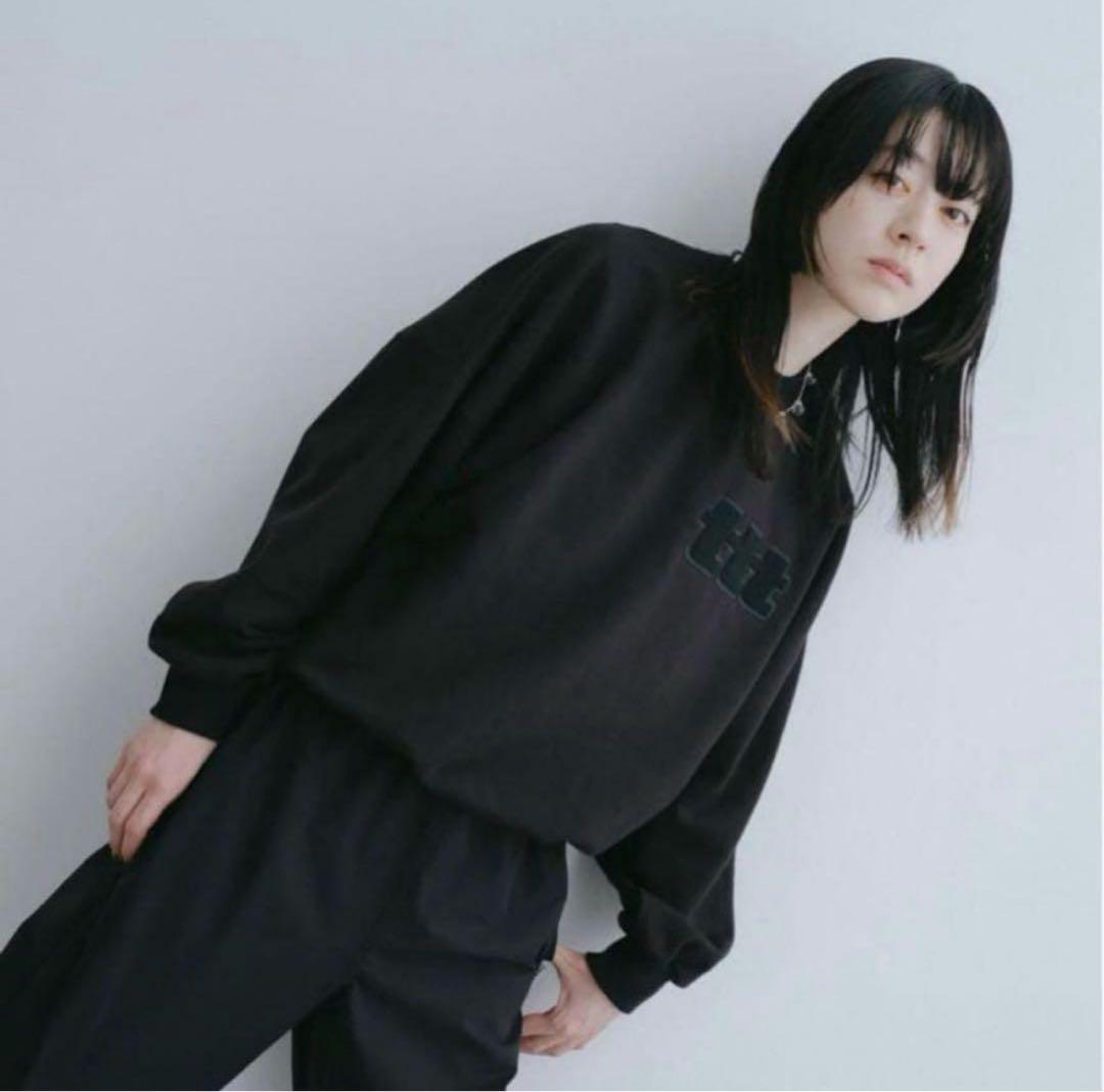 ttt_msw ブラック ロゴ スウェット　Mサイズ