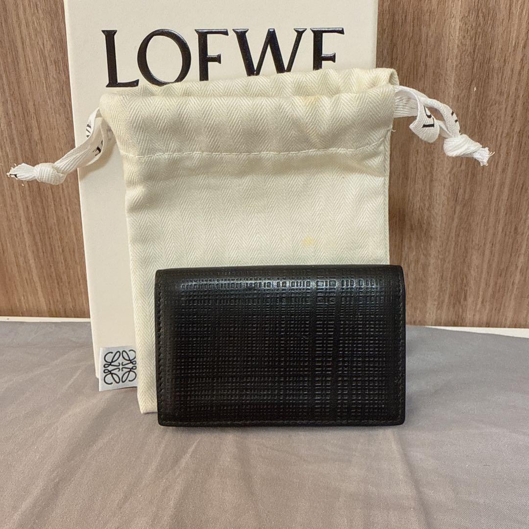 【銀座店で購入 匿名配送】LOEWE アナグラムビジネスカードホルダー ロエベ