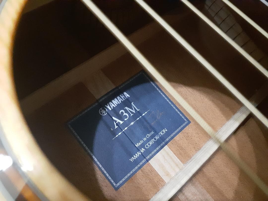 YAMAHA オール単板 A3M エレアコ 純正ケース・付属品おまけ多数あり