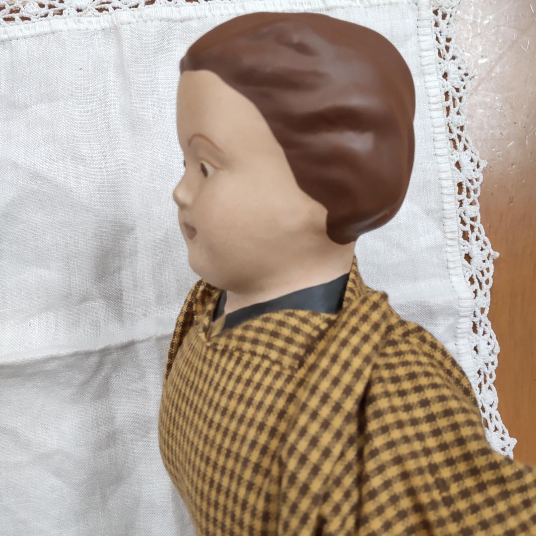 アンティークドール　レア　人形1体　茶色　リプロダクション　人形　海外作家