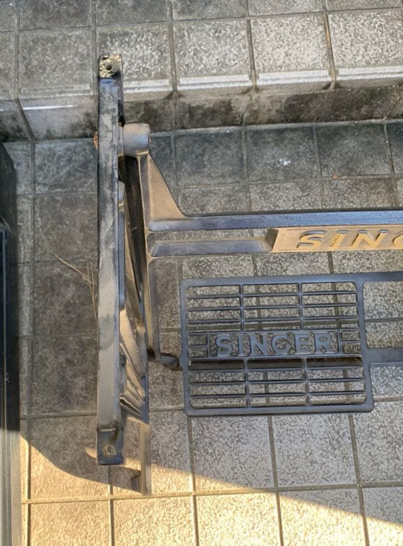 SINGER ミシンスタンド 手動式 テーブル 台座 レトロ 希少 引取り推奨