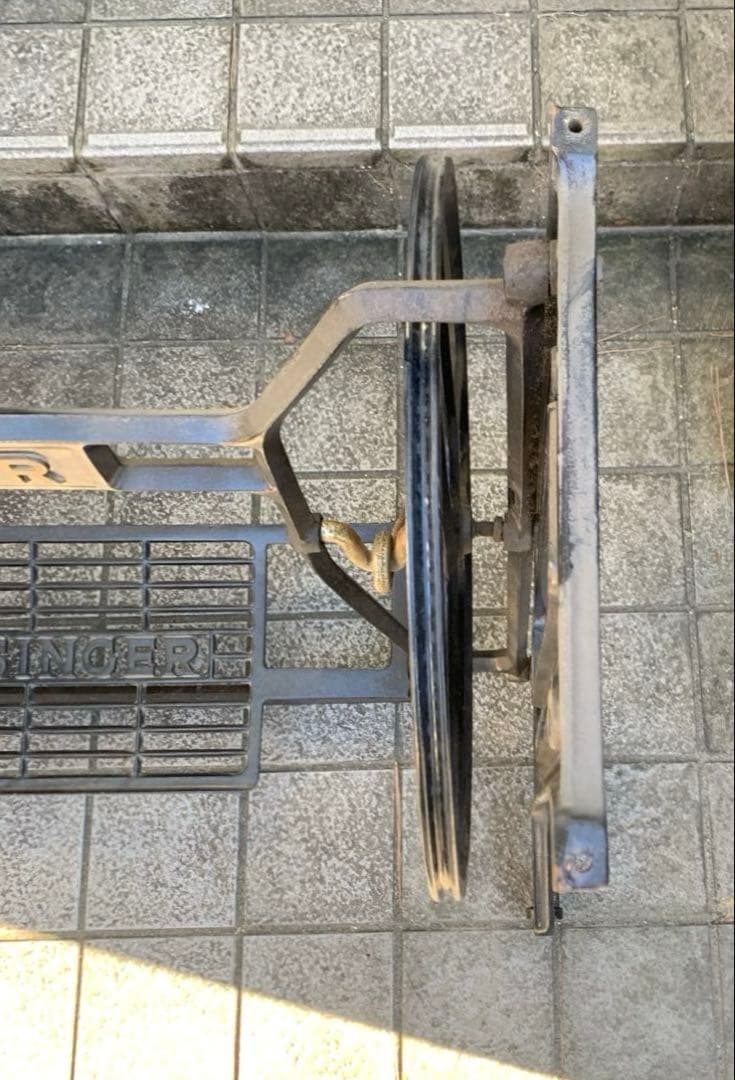 SINGER ミシンスタンド 手動式 テーブル 台座 レトロ 希少 引取り推奨