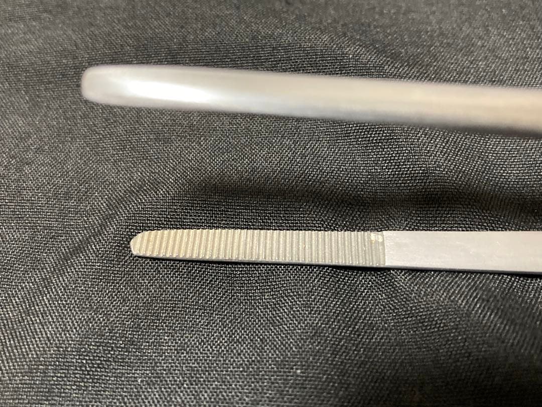 旧ロゴ ADA社製水槽用品2点セット（ピンセット、サンドフラッター)