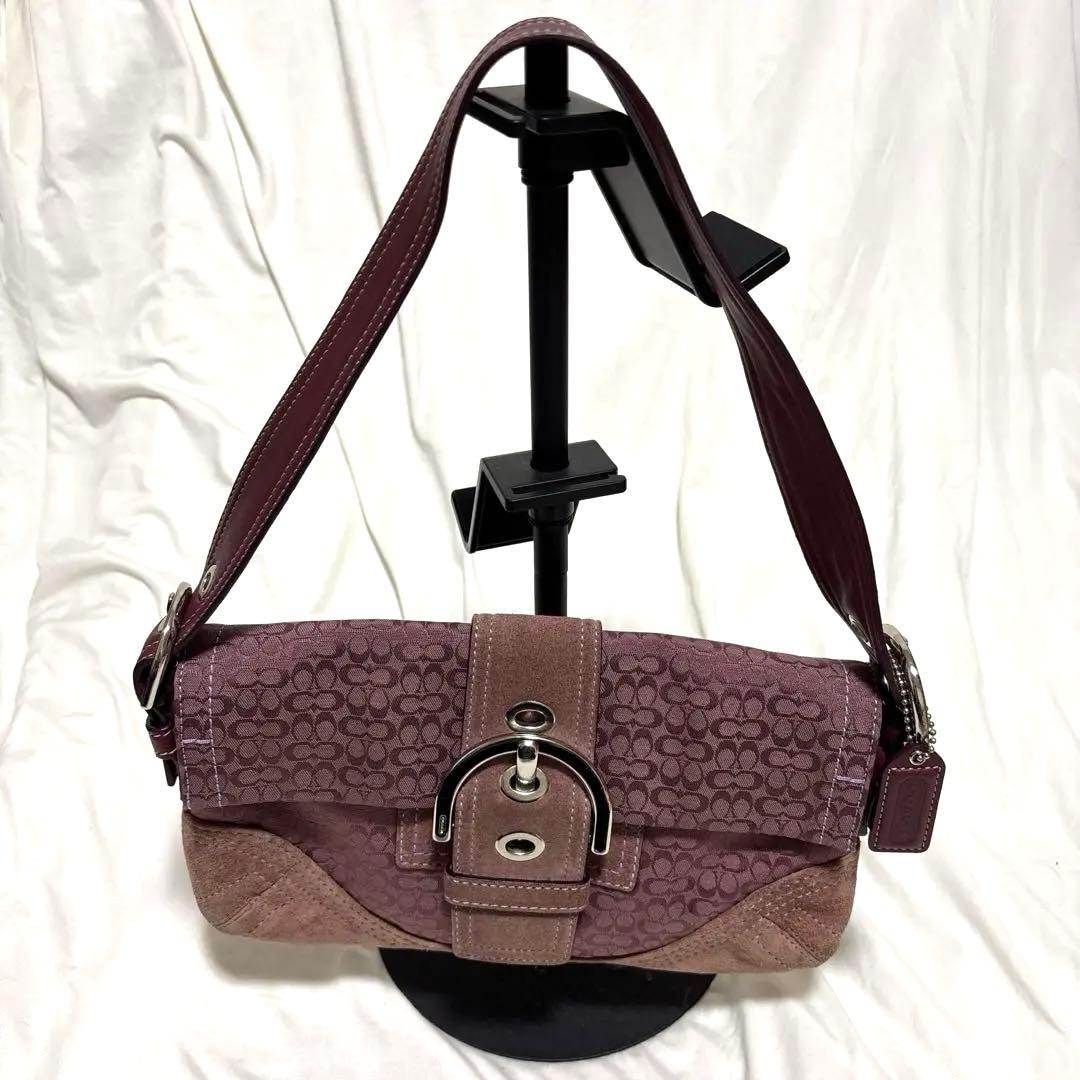 稀少色♡RARE COACH SOHOワンショルダーバッグ シグネチャーチャーム