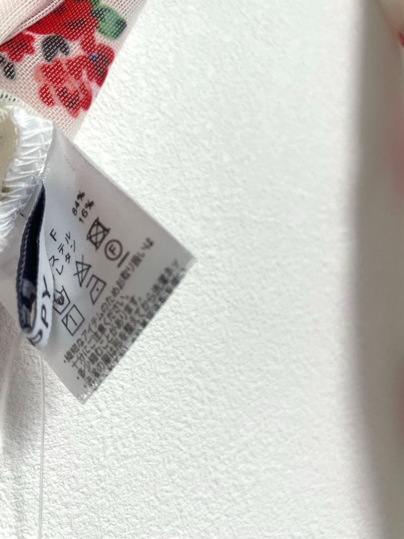 POPPY トップス RED BOUQUET SEE-THROUGH TOPS