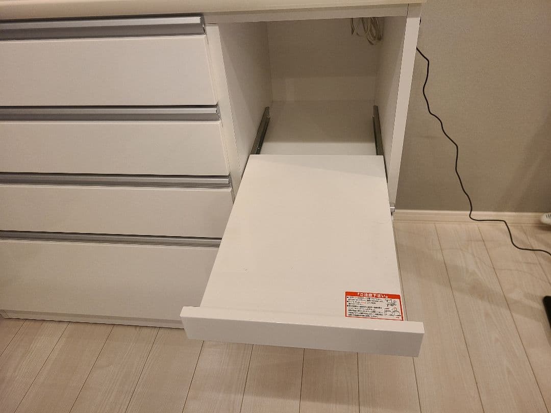 【送料無料】ニトリ キッチンカウンター レジューム 120-2SH-R WH