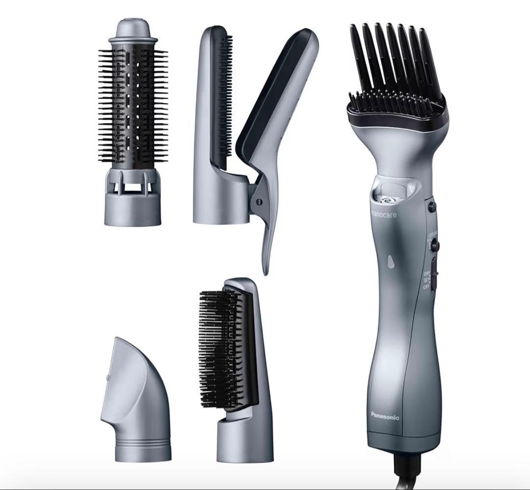 新品 未使用Panasonic ナノケア くるくるドライヤー EH-KN9K-H