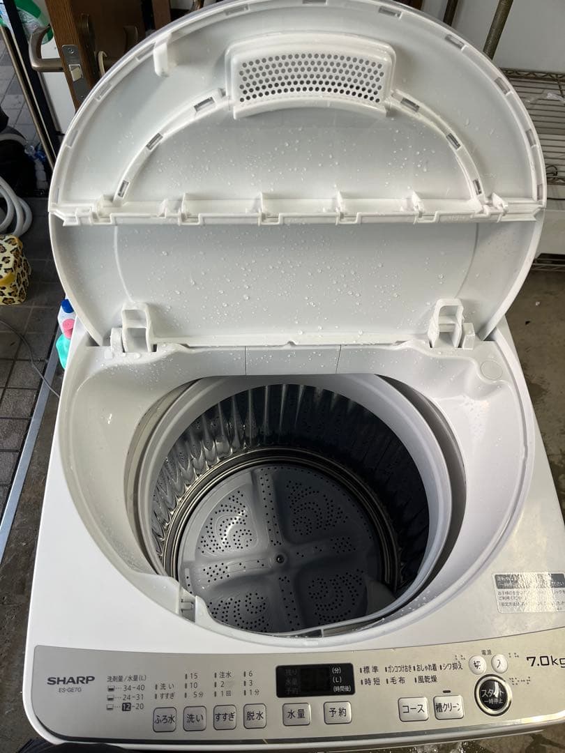 女性オーナーSHARP 洗濯機 ES-GE7G-W 7kg 2023年製