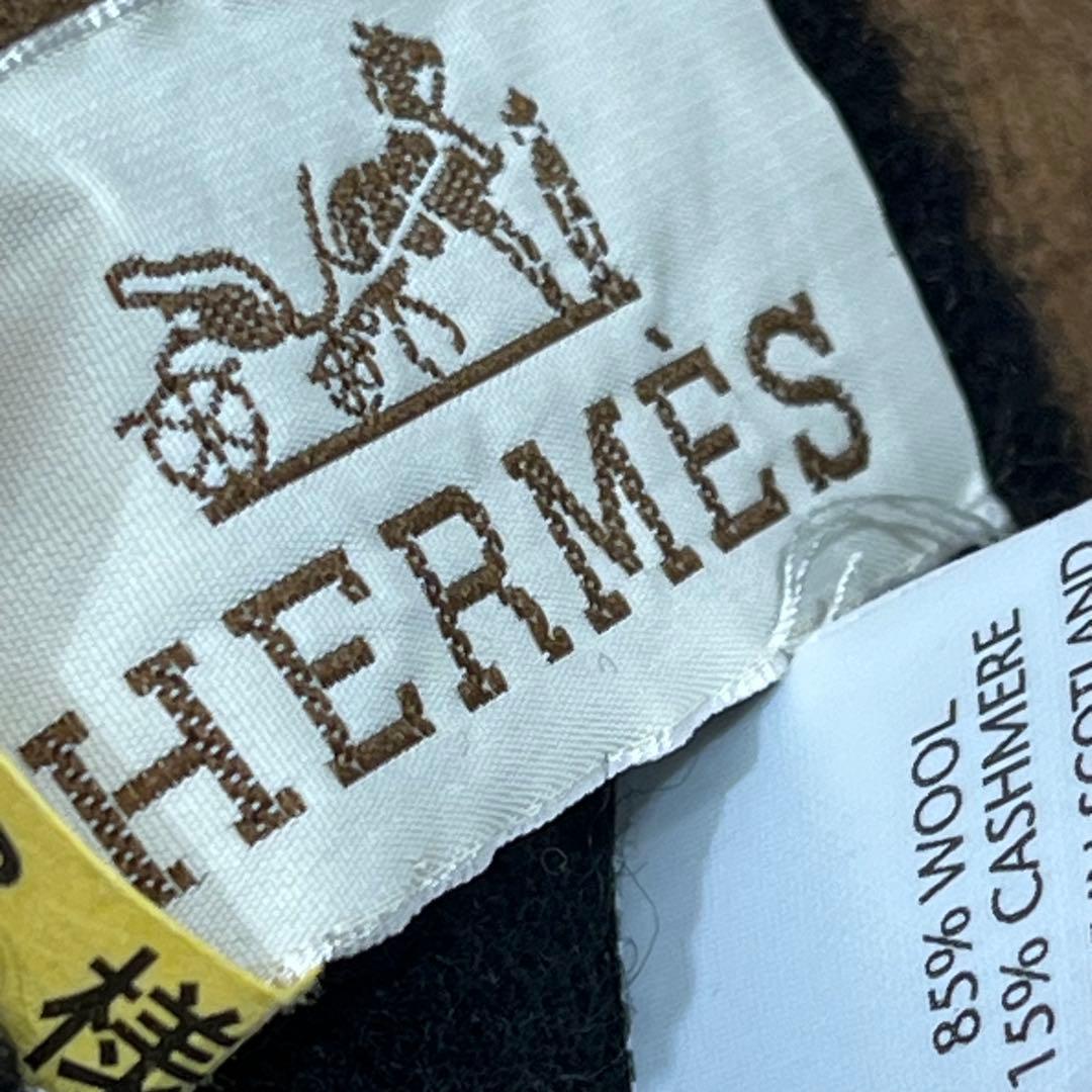 エルメス Hermesアヴァロン ブランケット ウールカシミヤ プレード