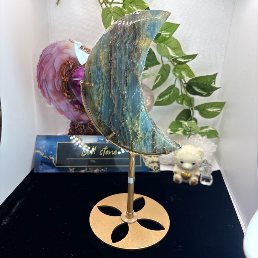 新入荷♡ブルーオニキスビッグ月♡No.1247