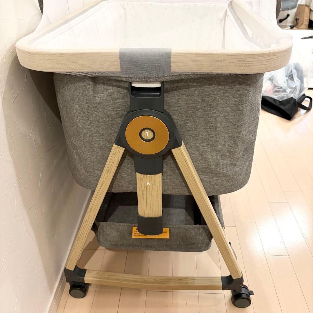 美品✨playkids Maydolly HZDMJ ベビーベッド グレー　完品