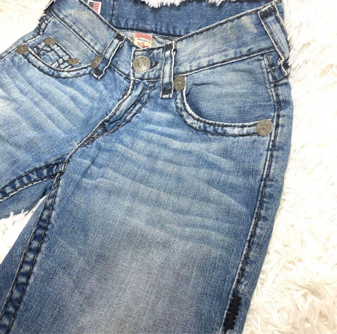 正*員様 True Religion ブーツカットデニム ライトブルー早い者勝ち