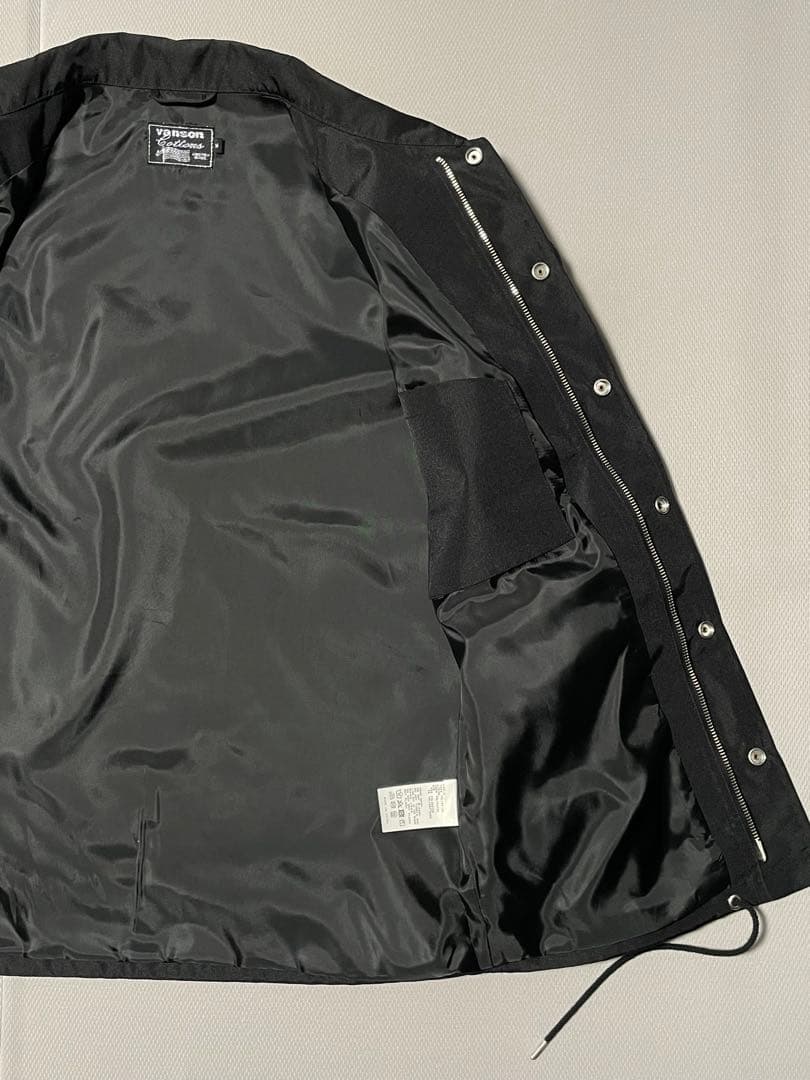 Vanson別注 コーチジャケット 黒 M 美品