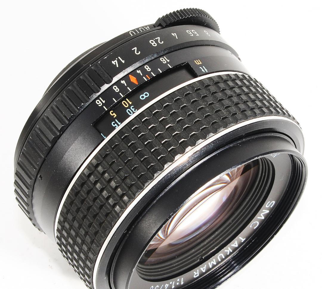 【美品】Pentax SMC Takumar 50mm F1.4 MFレンズ
