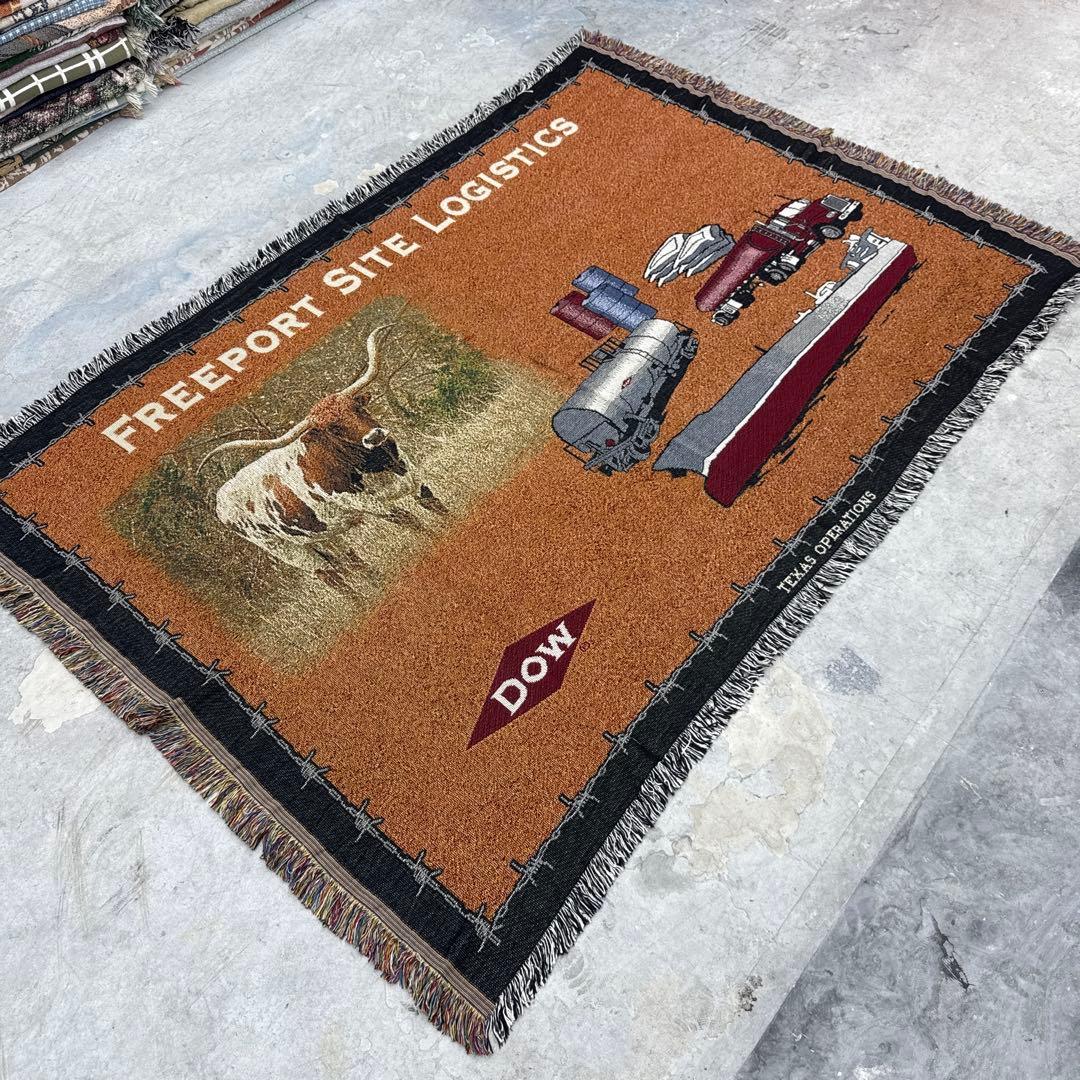 テキサス　企業系　マルチカバー　ソファーカバー　ヴィンテージラグ　131x188