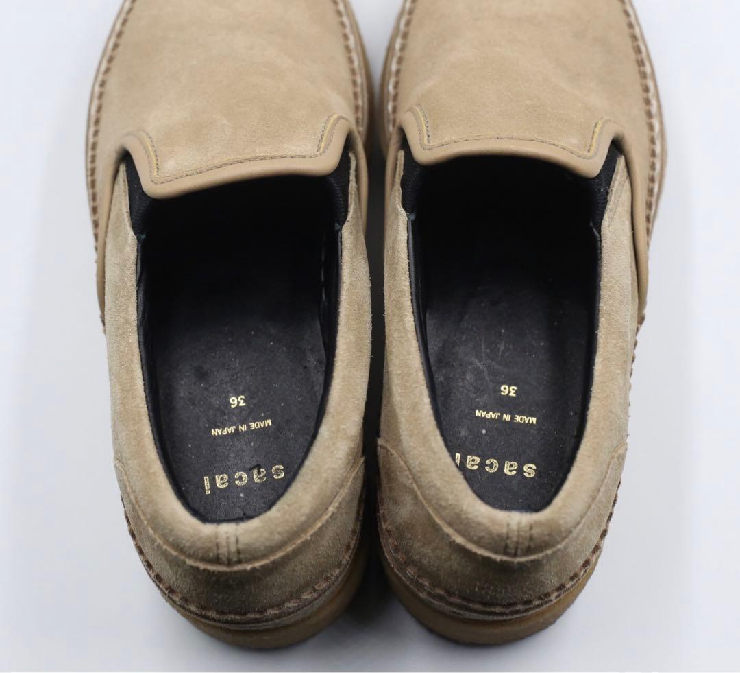 sacai モカシン スエード ローファー スリッポン