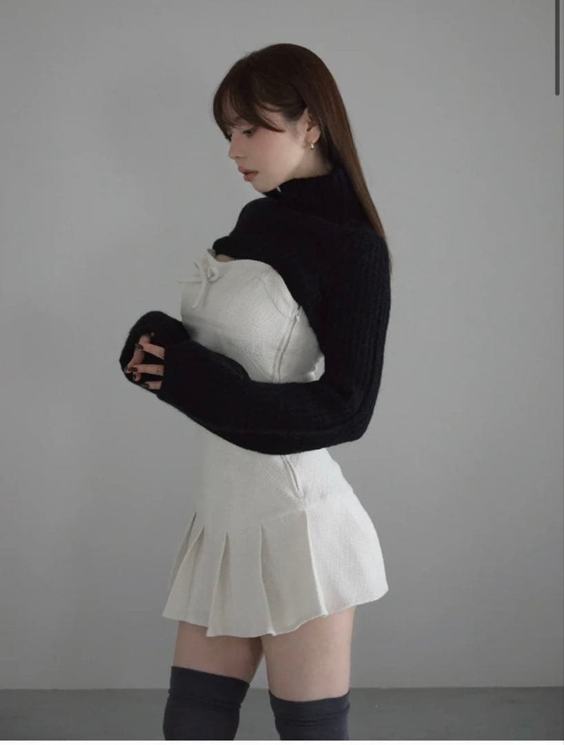 新品　未使用　ANDMARY Twiggy tweed mini dress