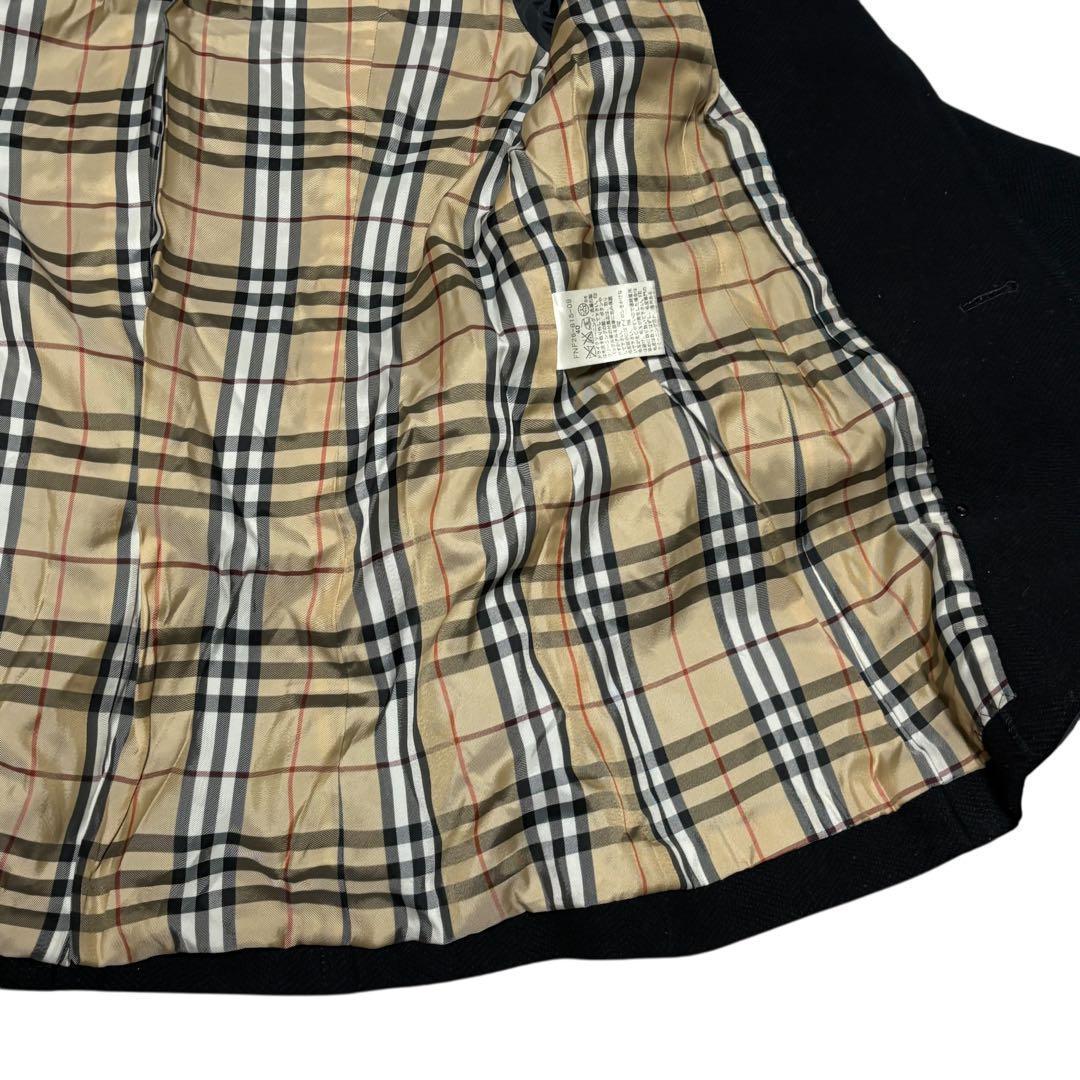 BURBERRY BLUE LABEL　ラビットファー ウールコート フード