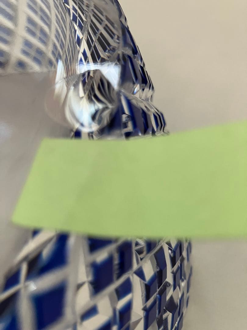 優雅　希少❤️KAGAMI 江戸切子矢来重紋　大鉢　小鉢　銘々3点セット