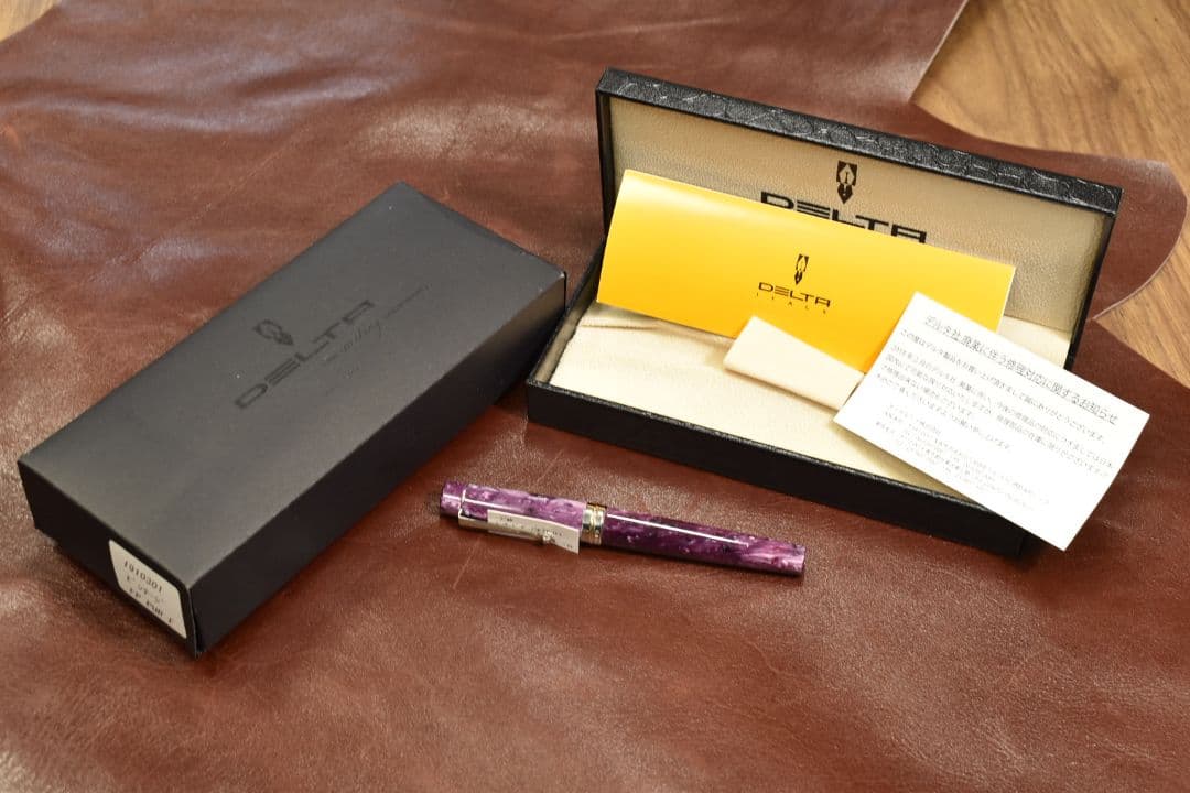 【未使用品】DELTA ビンテージ パープル 万年筆 ニブF 紫